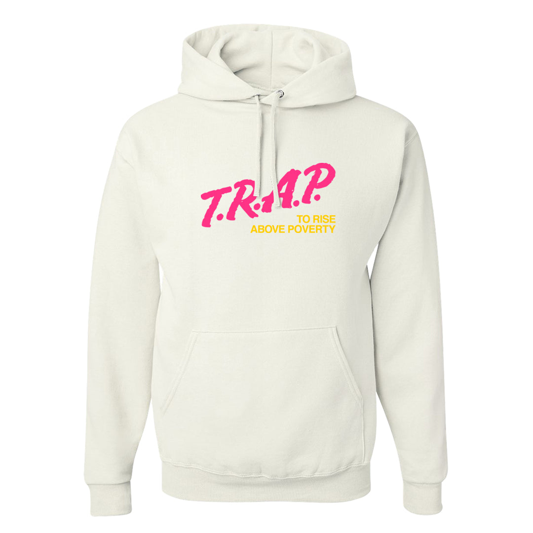 Familia Hyper Pink 1s Hoodie | Trap To Rise Above Poverty, White