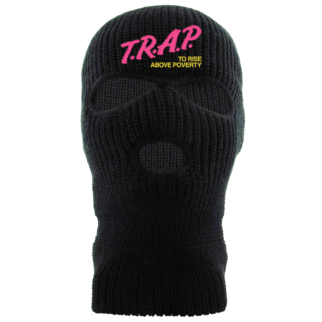 Familia Hyper Pink 1s Ski Mask | Trap To Rise Above Poverty, Black