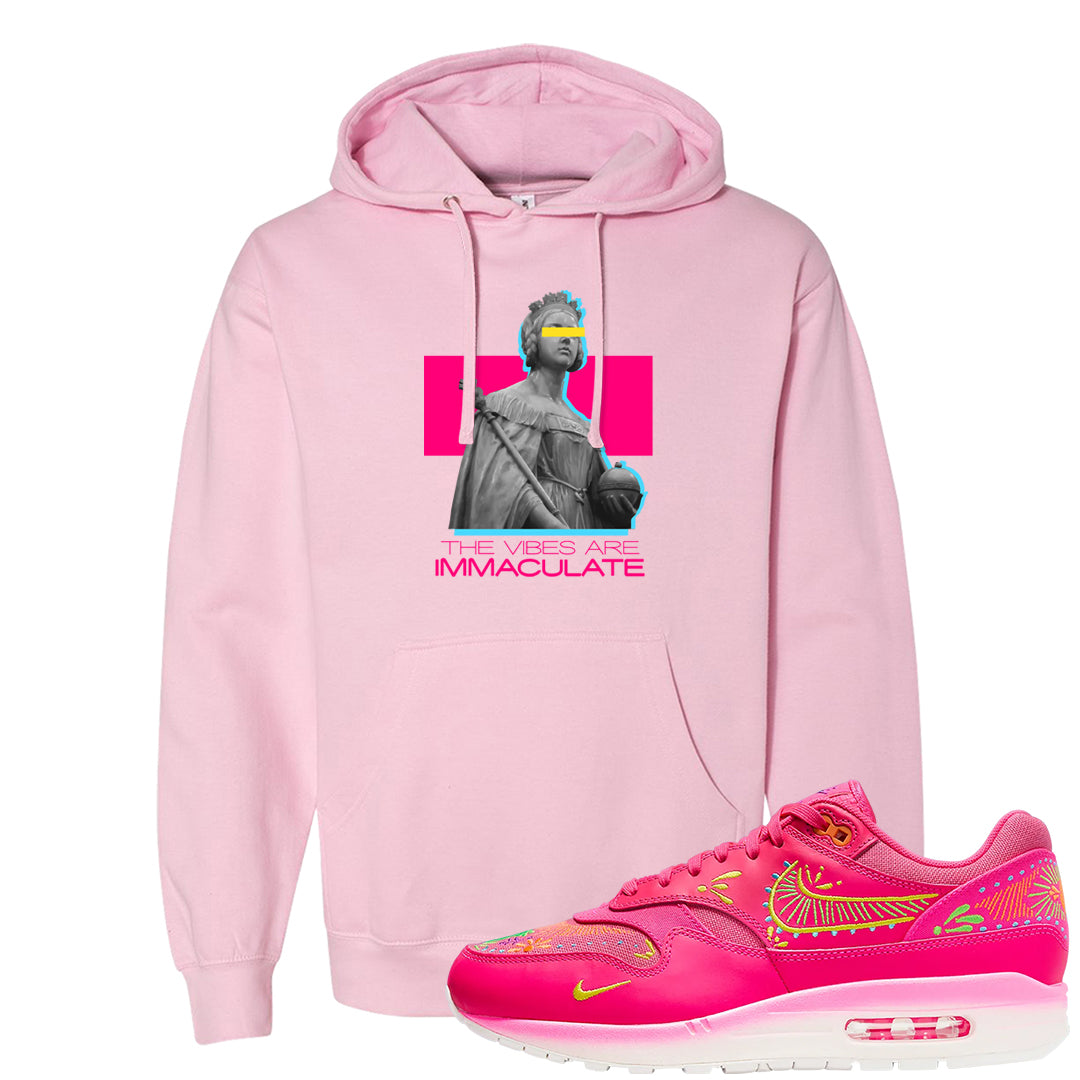Familia Hyper Pink 1s Hoodie | The Vibes Are Immaculate, Light Pink
