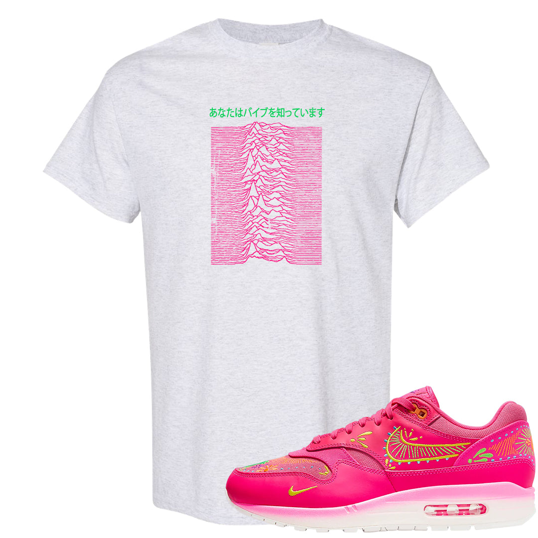 Familia Hyper Pink 1s T Shirt | Vibes Japan, Ash
