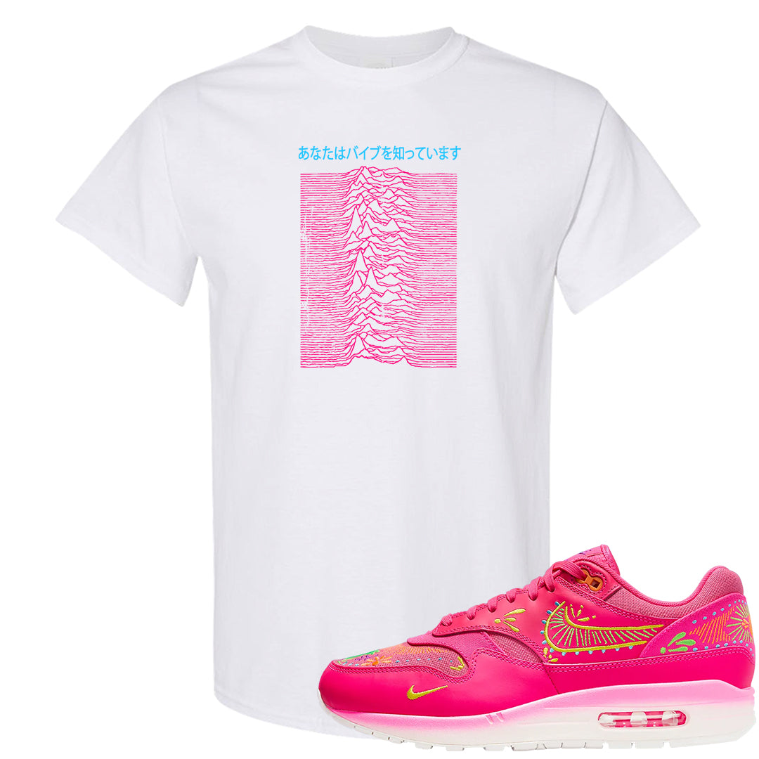Familia Hyper Pink 1s T Shirt | Vibes Japan, White