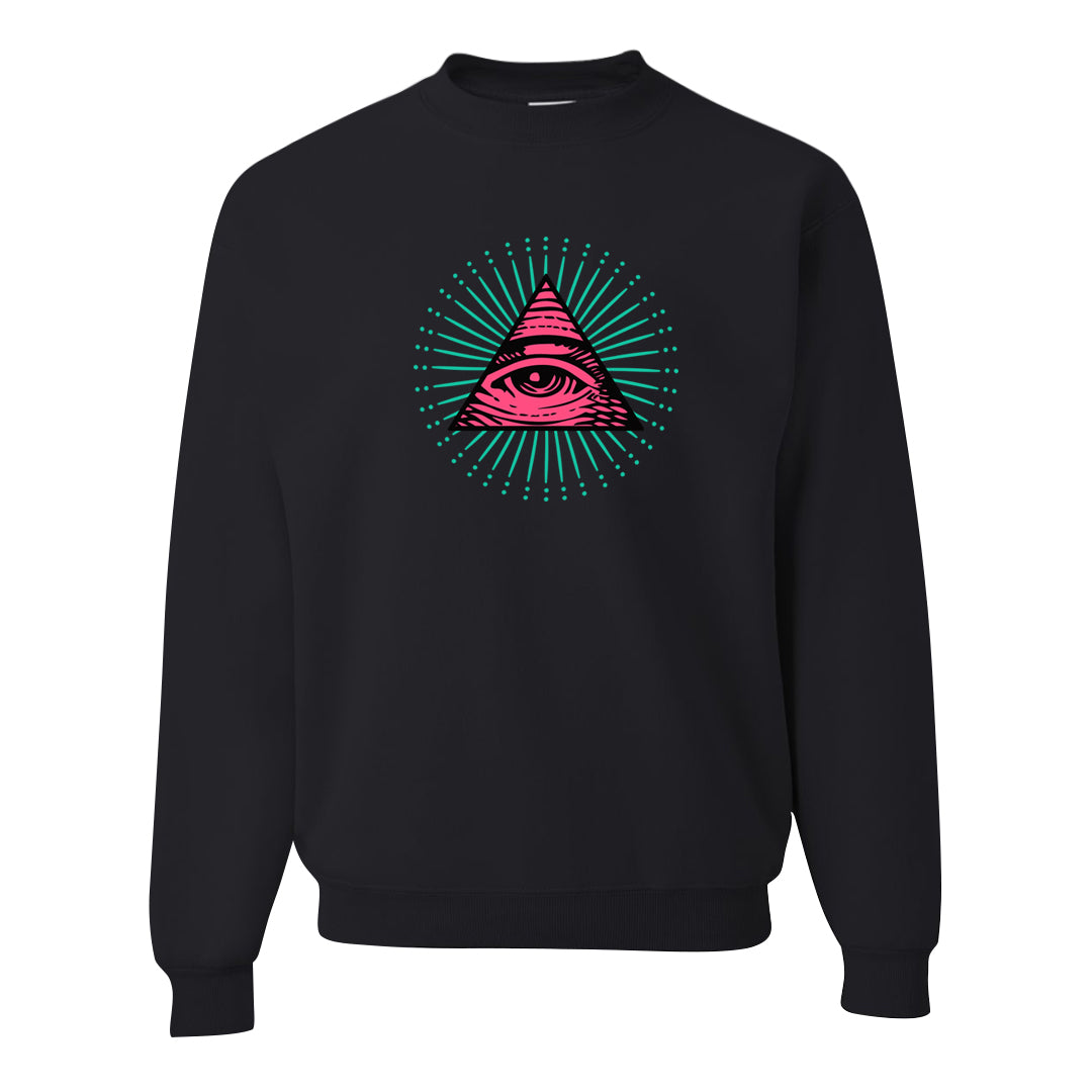 Familia 1s Crewneck Sweatshirt | All Seeing Eye, Black