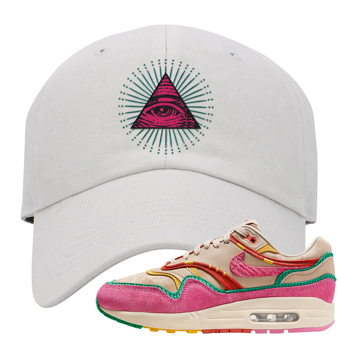 Familia 1s Dad Hat | All Seeing Eye, White