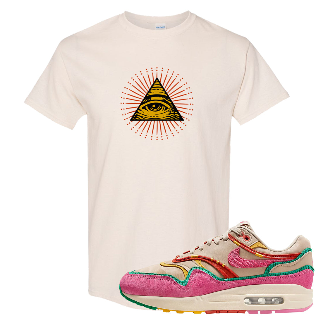 Familia 1s T Shirt | All Seeing Eye, Natural