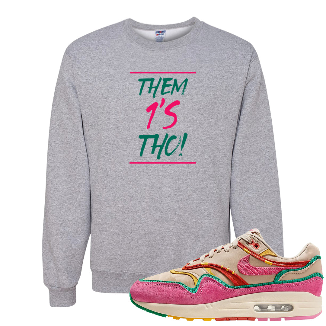 Familia 1s Crewneck Sweatshirt | Them 1s Tho, Ash