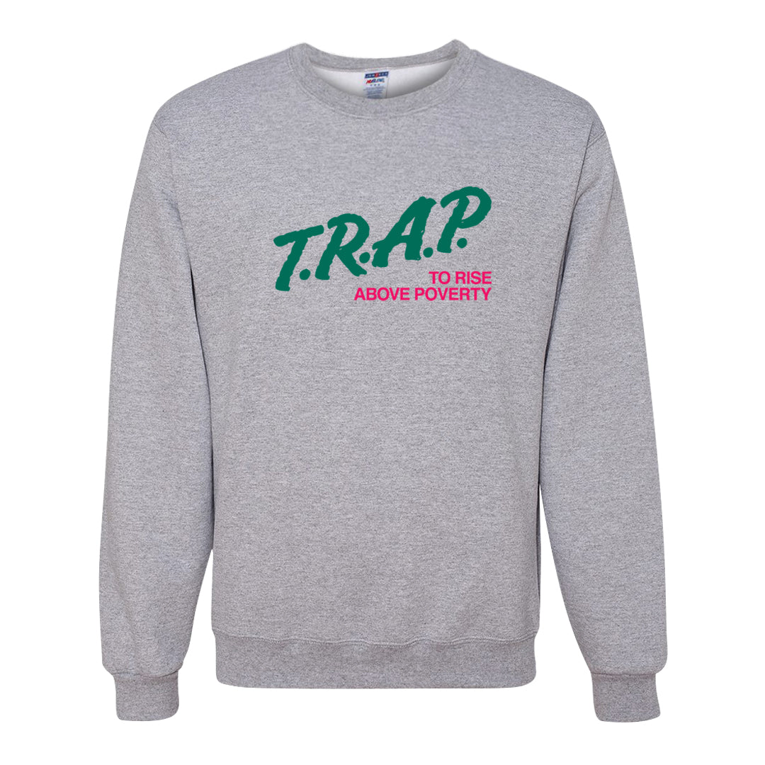 Familia 1s Crewneck Sweatshirt | Trap To Rise Above Poverty, Ash