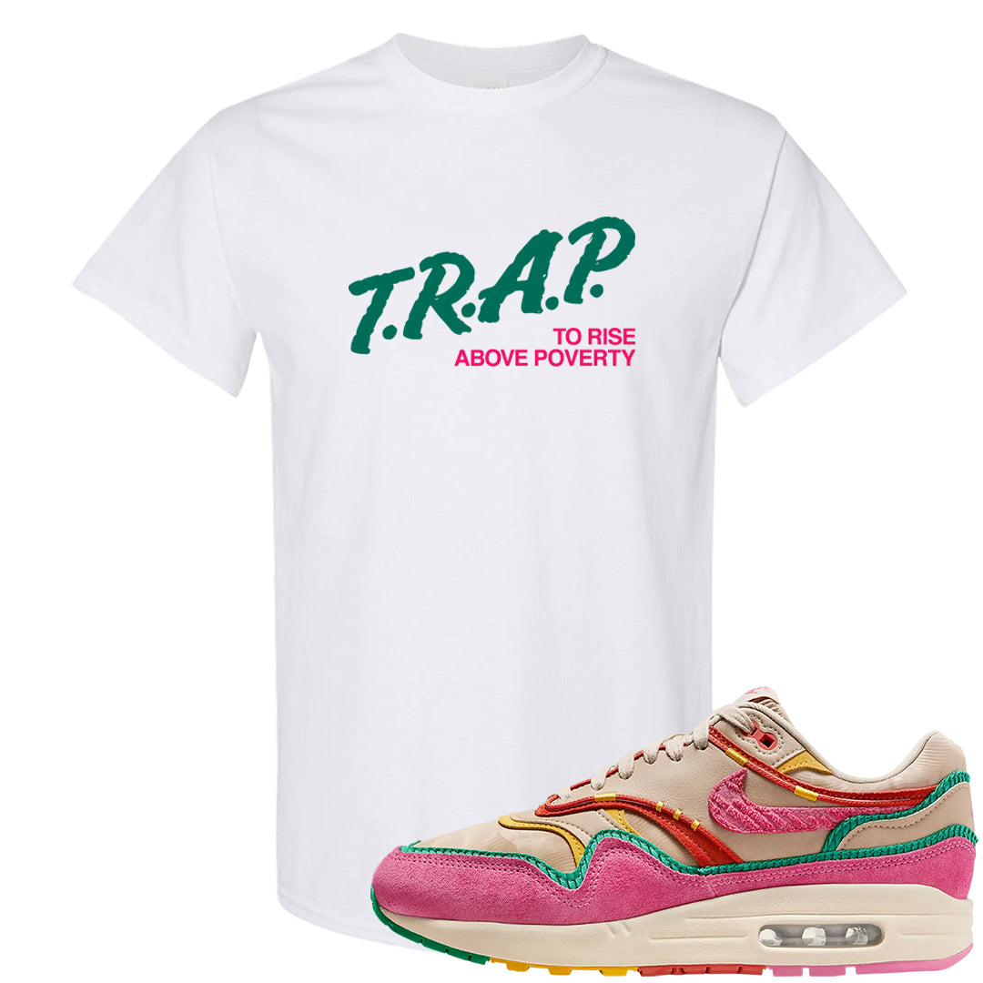 Familia 1s T Shirt | Trap To Rise Above Poverty, White