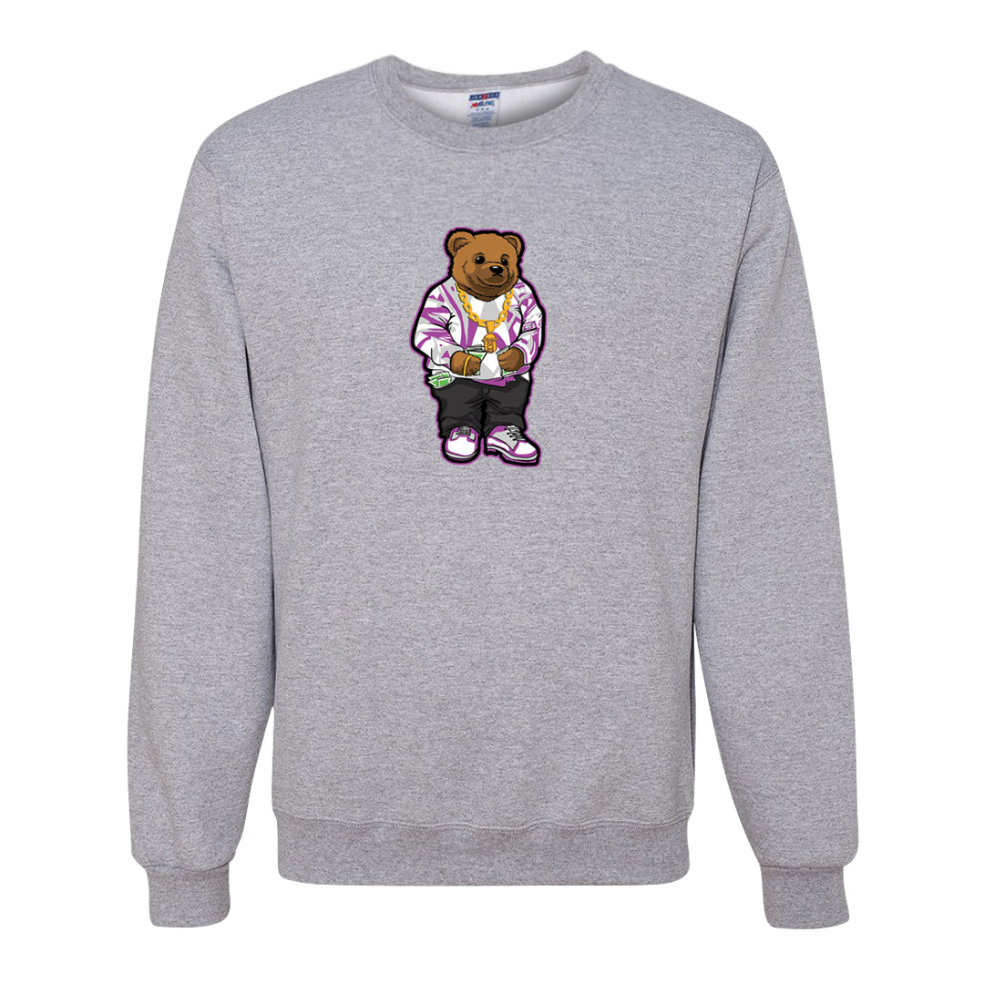 Fuchsia Dream 1s Crewneck Sweatshirt | Sweater Bear, Ash
