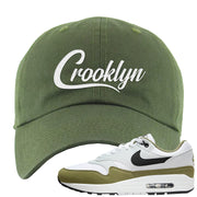 Medium Olive 1s Dad Hat | Crooklyn, Olive