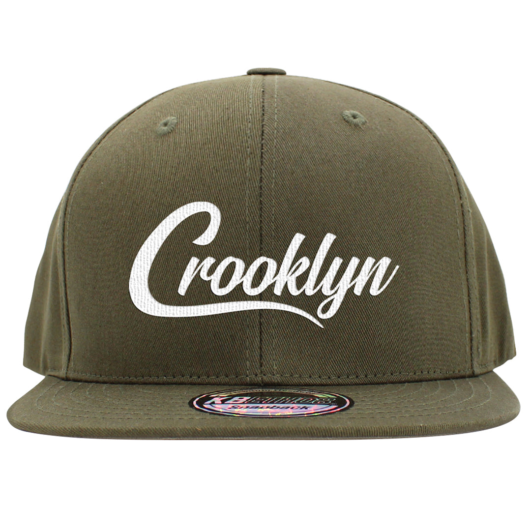 Medium Olive 1s Snapback Hat | Crooklyn, Olive