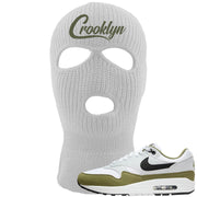 Medium Olive 1s Ski Mask | Crooklyn, White