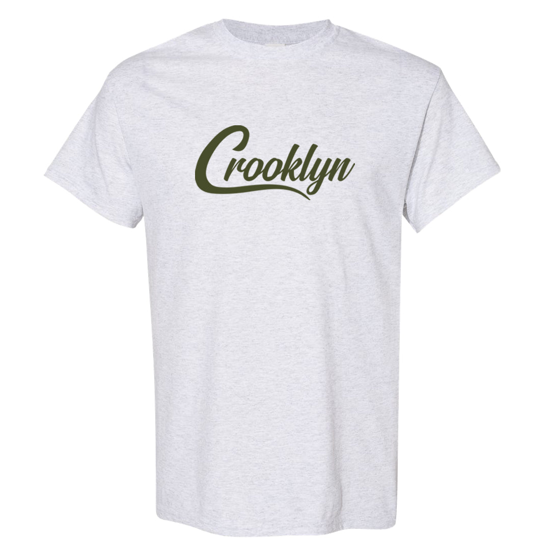 Medium Olive 1s T Shirt | Crooklyn, Ash