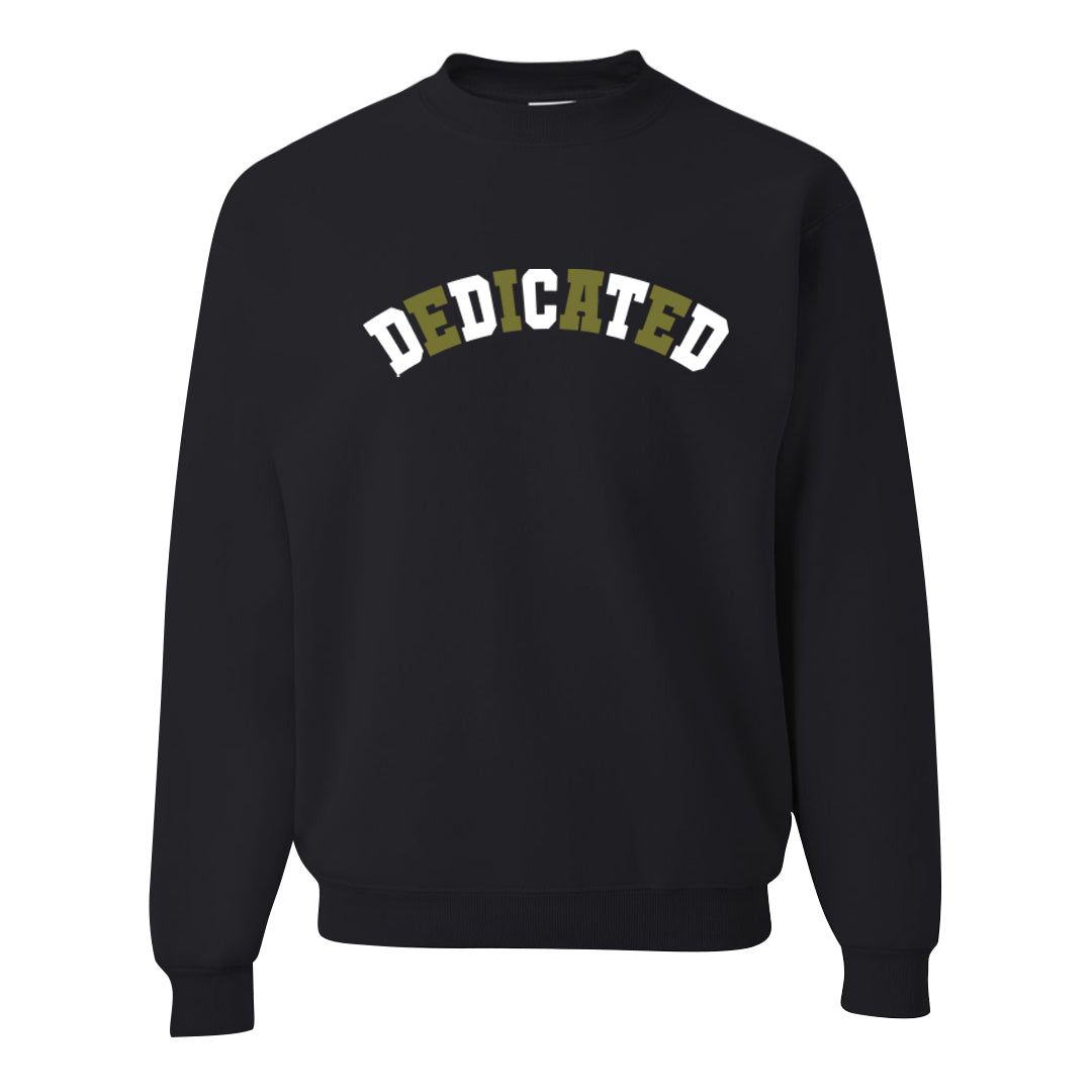 Medium Olive 1s Crewneck Sweatshirt | Dedicated, Black