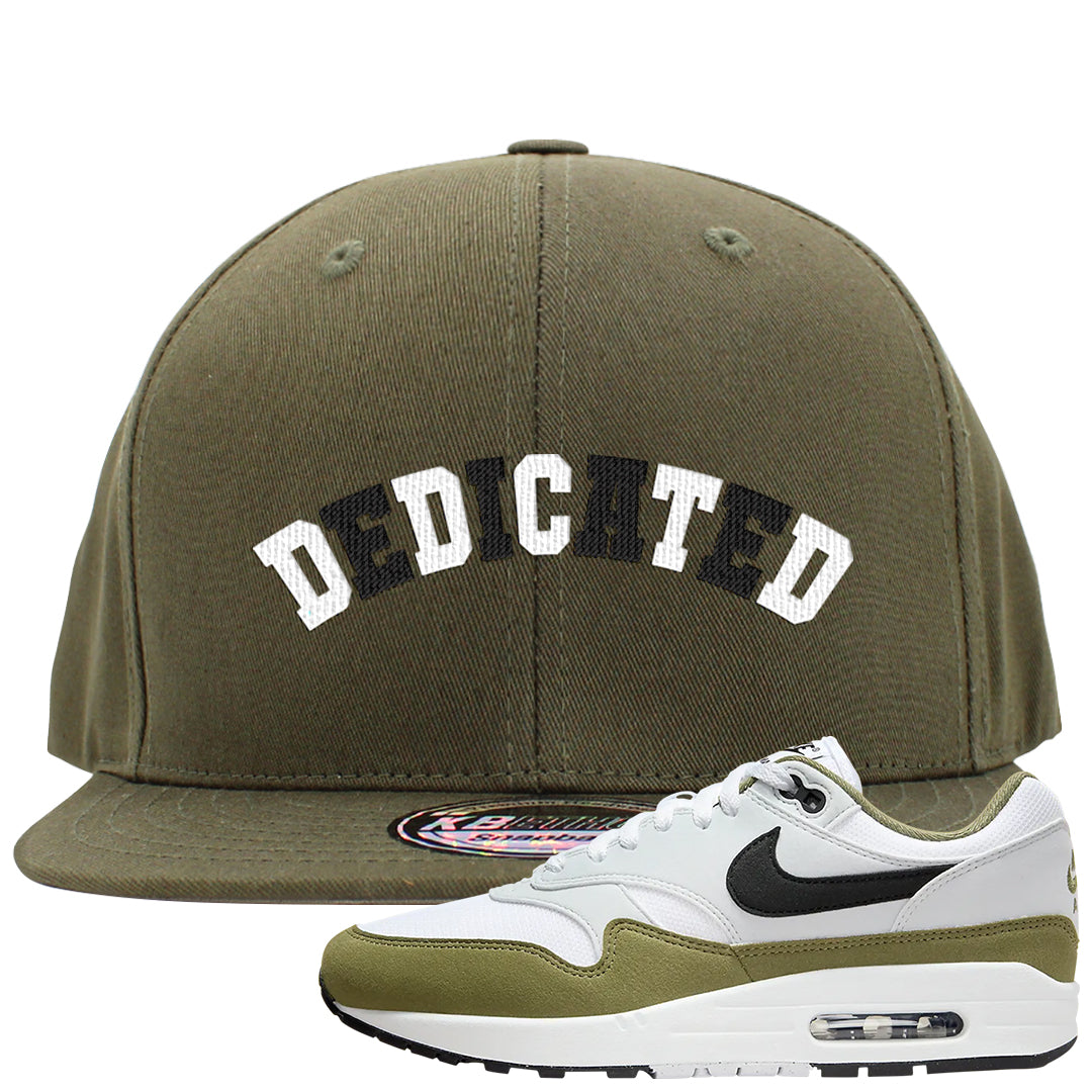 Medium Olive 1s Snapback Hat | Dedicated, Olive