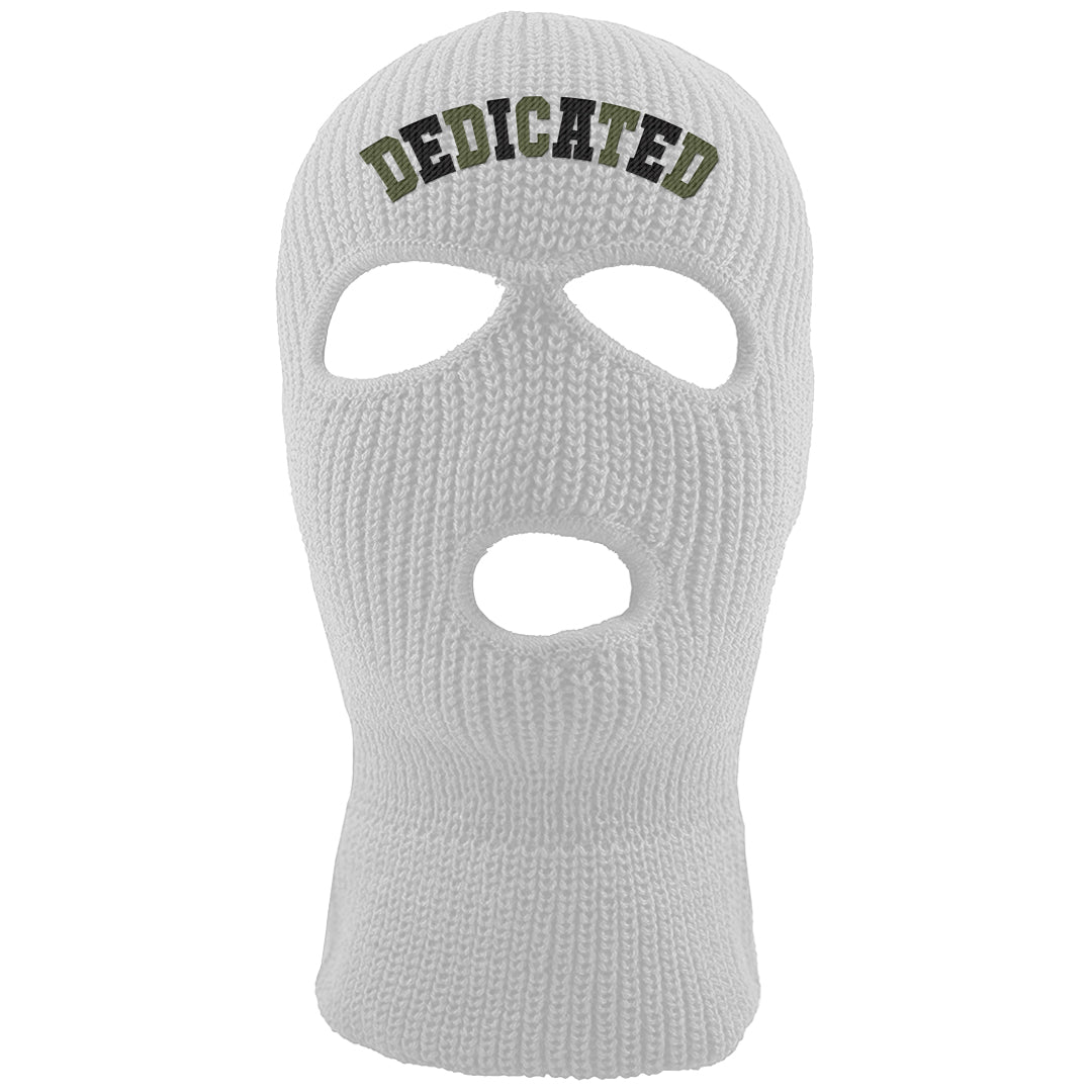 Medium Olive 1s Ski Mask | Dedicated, White
