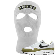 Medium Olive 1s Ski Mask | Dedicated, White