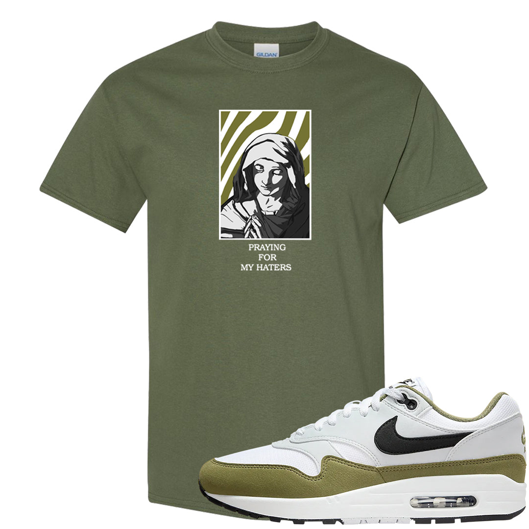 Medium Olive 1s T Shirt | God Told Me, Military Green