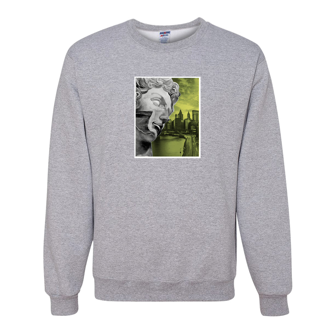 Medium Olive 1s Crewneck Sweatshirt | Miguel, Ash