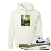 Medium Olive 1s Hoodie | Miguel, White