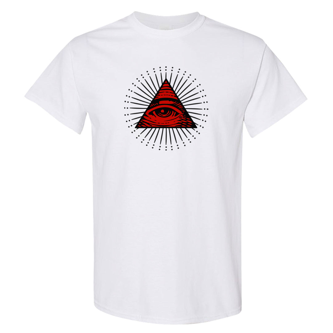 Obsidian 1s T Shirt | All Seeing Eye, White