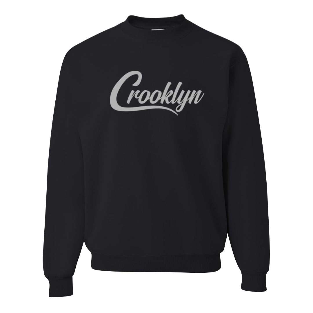 Obsidian 1s Crewneck Sweatshirt | Crooklyn, Black