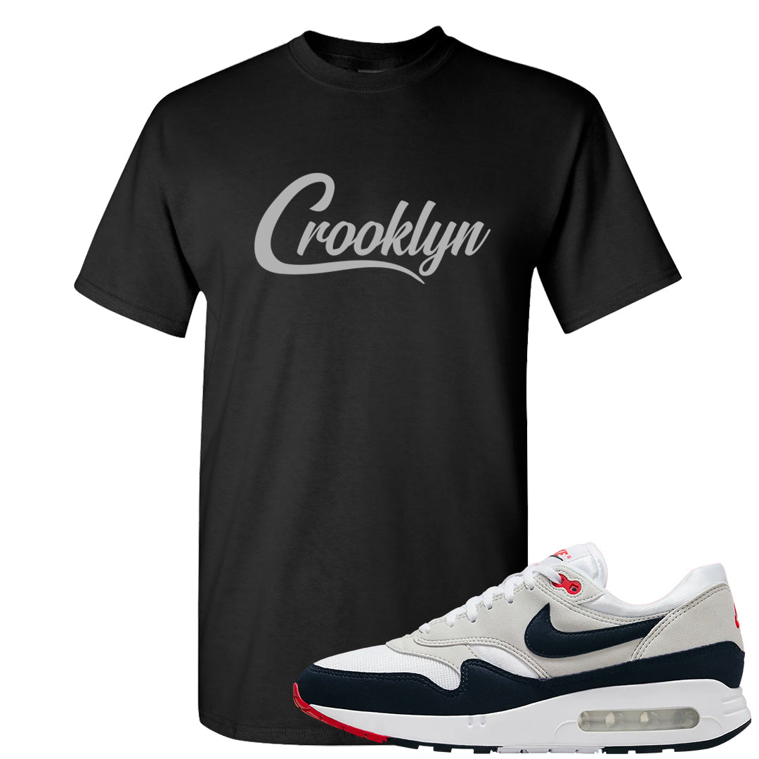 Obsidian 1s T Shirt | Crooklyn, Black