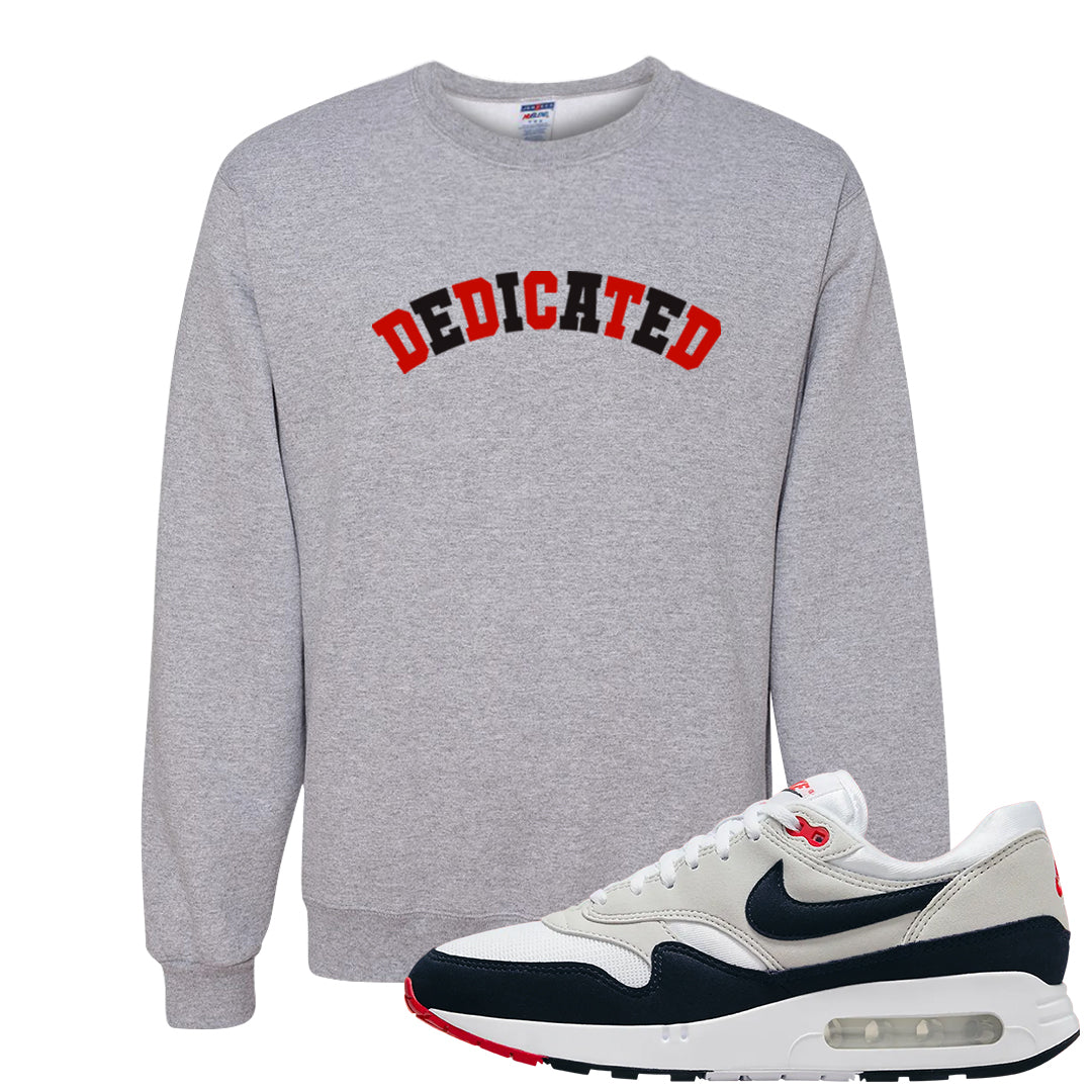 Obsidian 1s Crewneck Sweatshirt | Dedicated, Ash