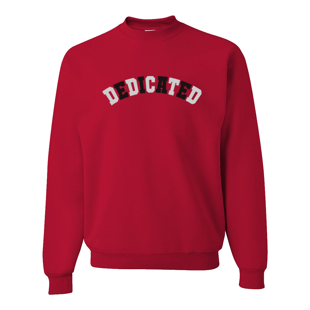 Obsidian 1s Crewneck Sweatshirt | Dedicated, Red