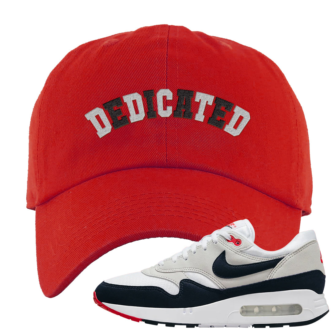 Obsidian 1s Dad Hat | Dedicated, Red