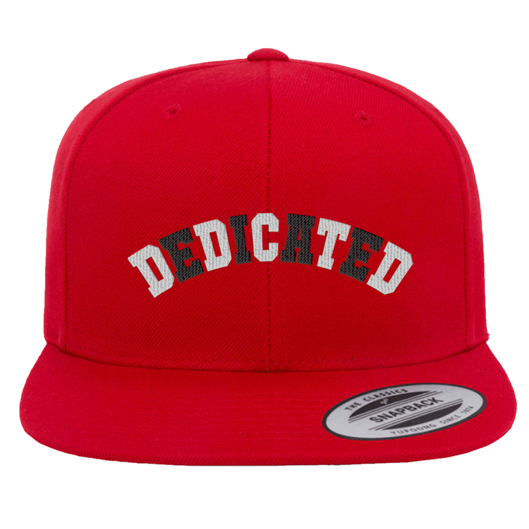 Obsidian 1s Snapback Hat | Dedicated, Red