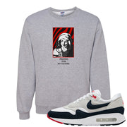 Obsidian 1s Crewneck Sweatshirt | God Told Me, Ash