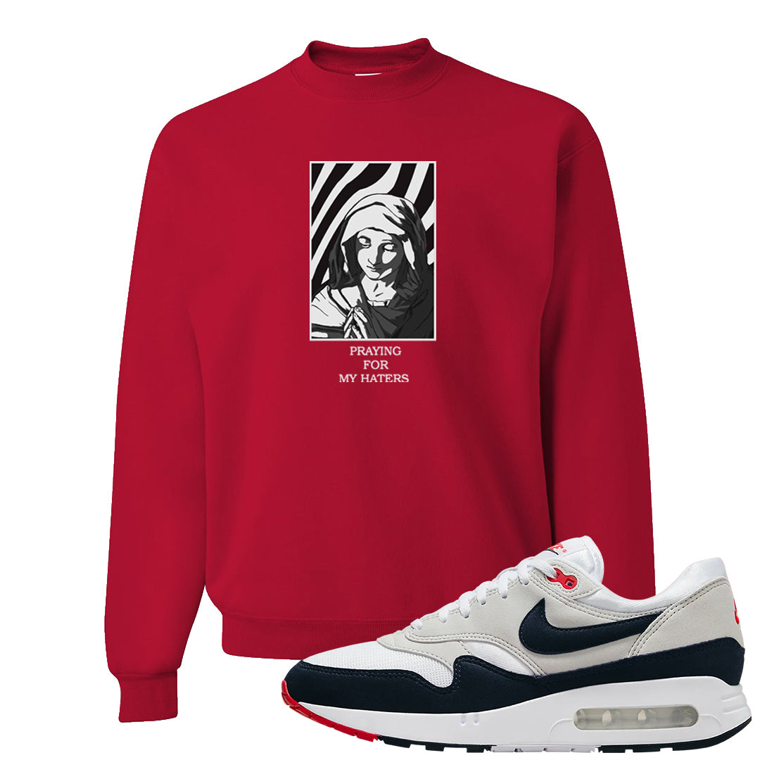 Obsidian 1s Crewneck Sweatshirt | God Told Me, Red