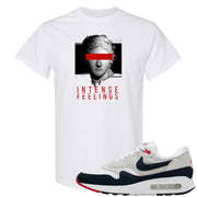 Obsidian 1s T Shirt | Intense Feelings, White