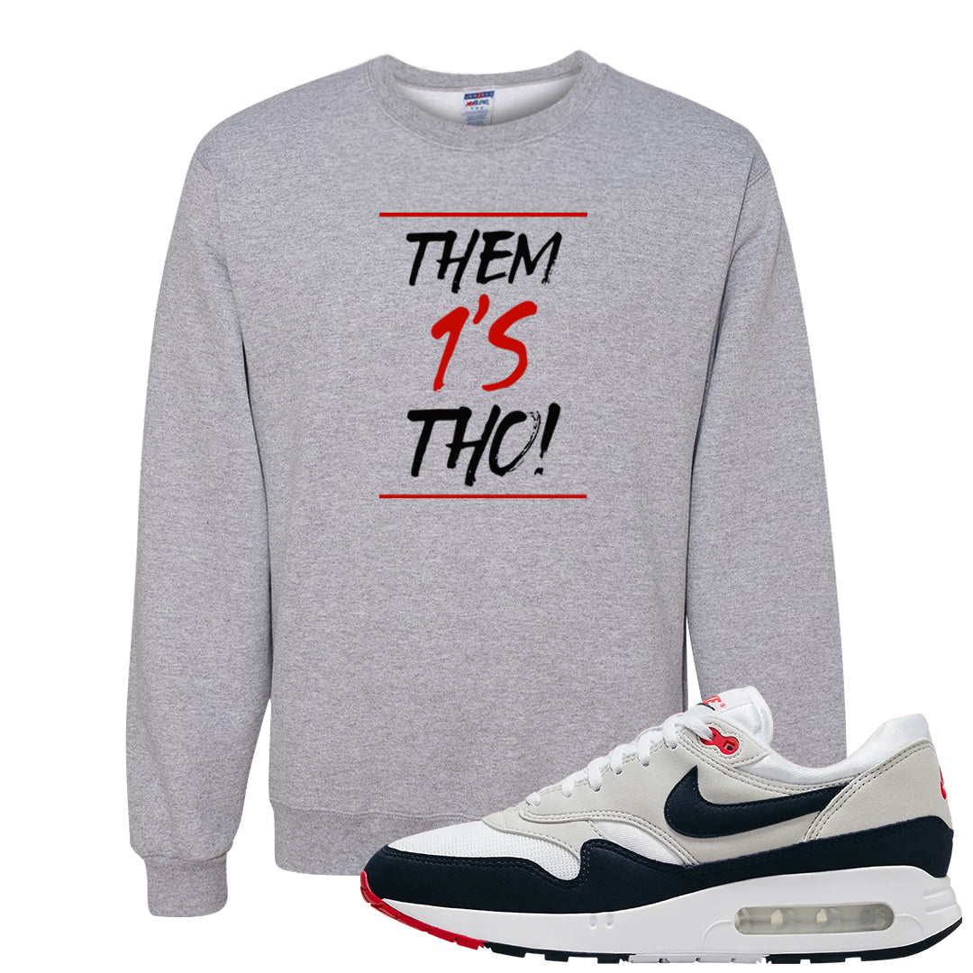 Obsidian 1s Crewneck Sweatshirt | Them 1s Tho, Ash