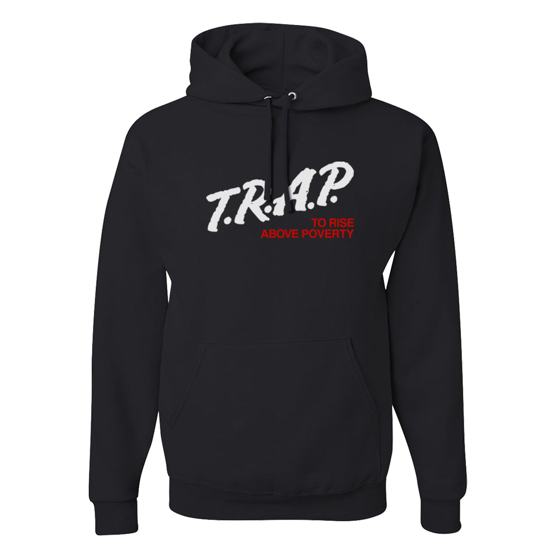 Obsidian 1s Hoodie | Trap To Rise Above Poverty, Black