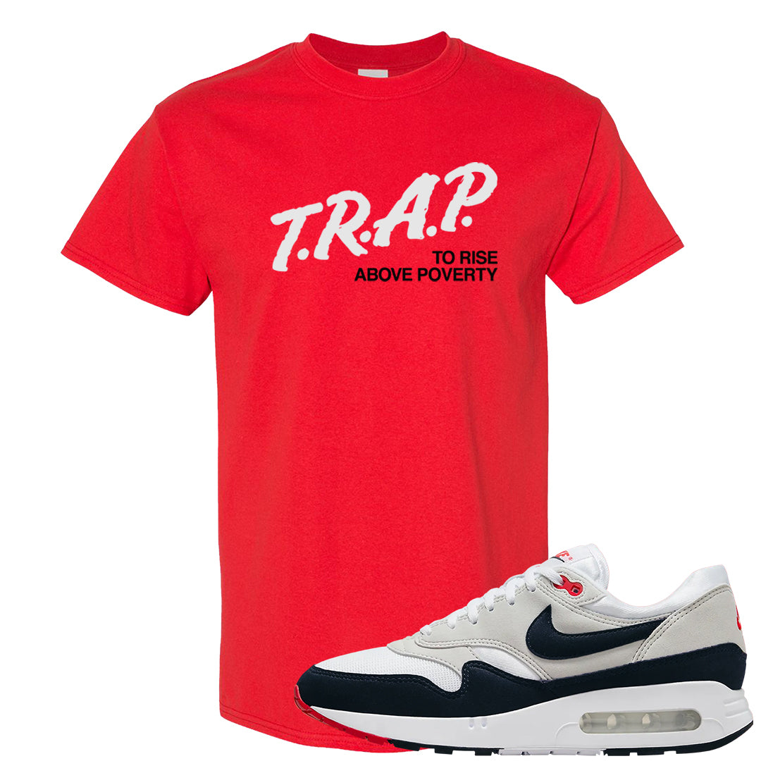 Obsidian 1s T Shirt | Trap To Rise Above Poverty, Red