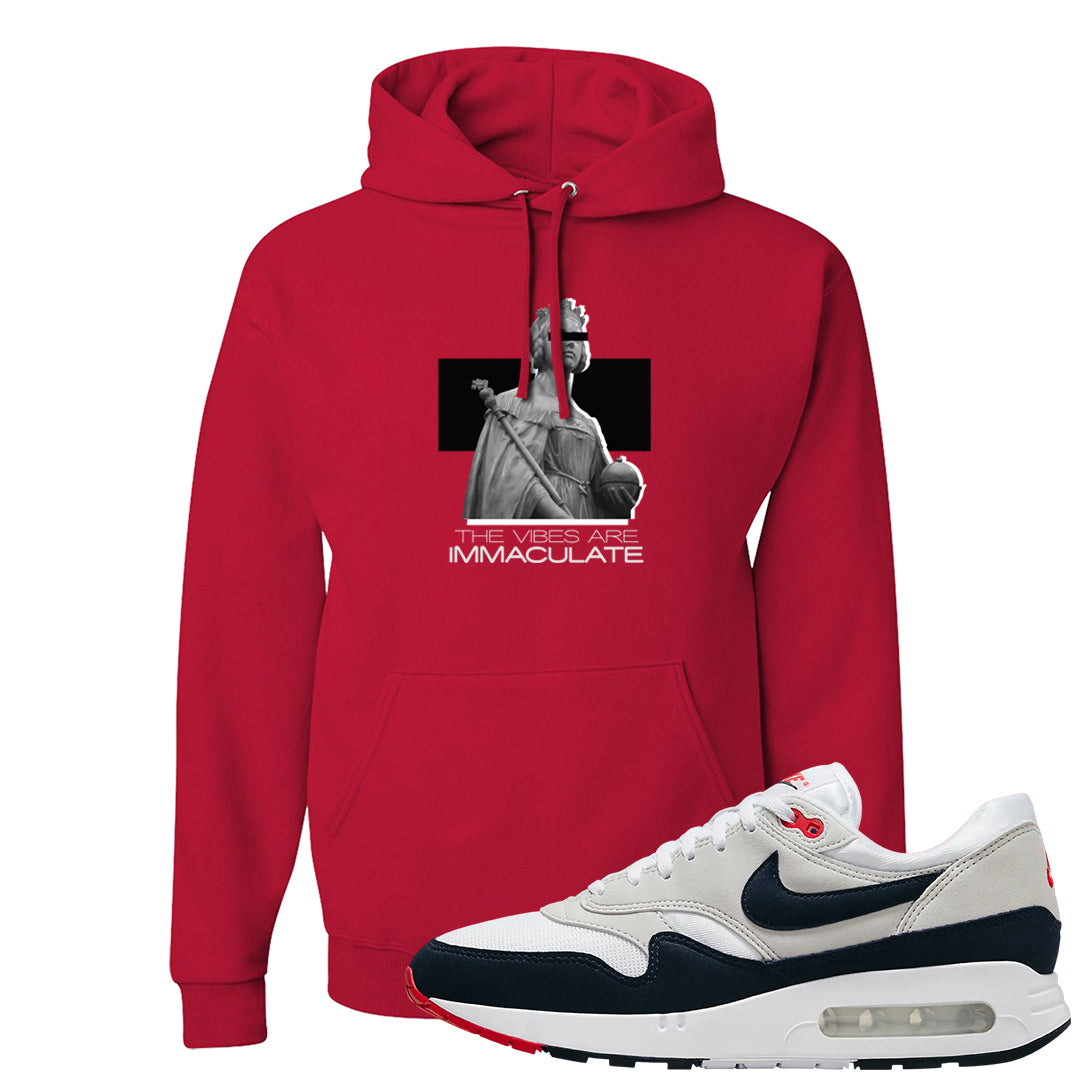 Obsidian 1s Hoodie | The Vibes Are Immaculate, Red