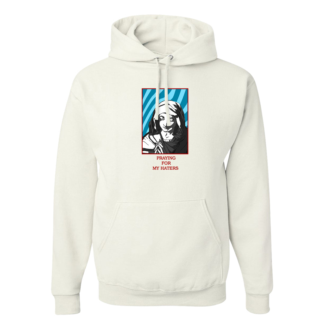 Puerto Rico Blue Gale 1s Hoodie | God Told Me, White