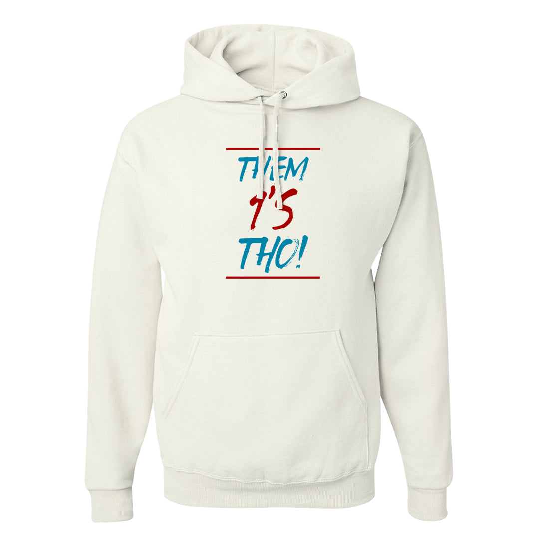 Puerto Rico Blue Gale 1s Hoodie | Them 1s Tho, White