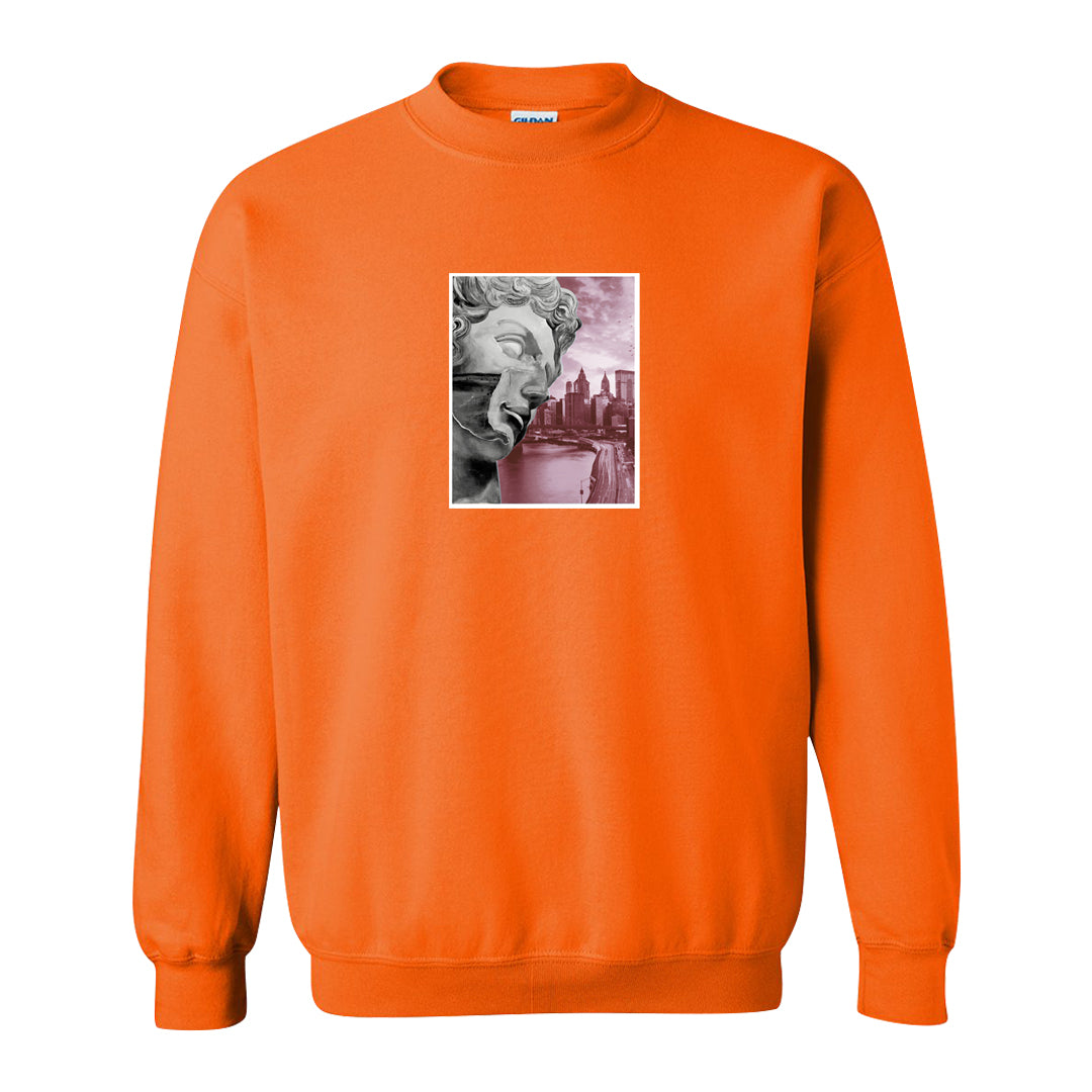 Puerto Rico Orange Frost 1s Crewneck Sweatshirt | Miguel, Safety Orange