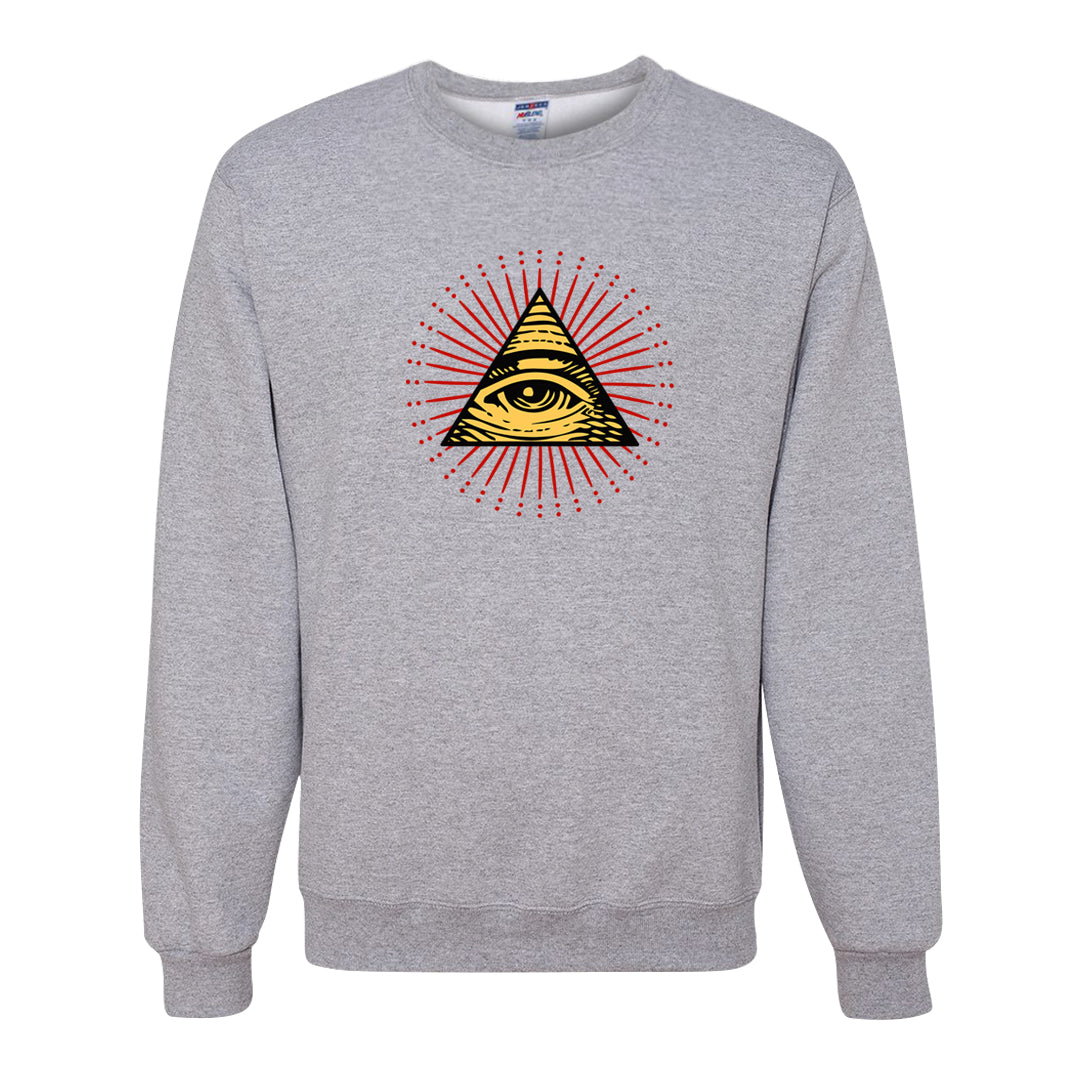 Sofvi 1s Crewneck Sweatshirt | All Seeing Eye, Ash
