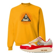 Sofvi 1s Crewneck Sweatshirt | All Seeing Eye, Gold