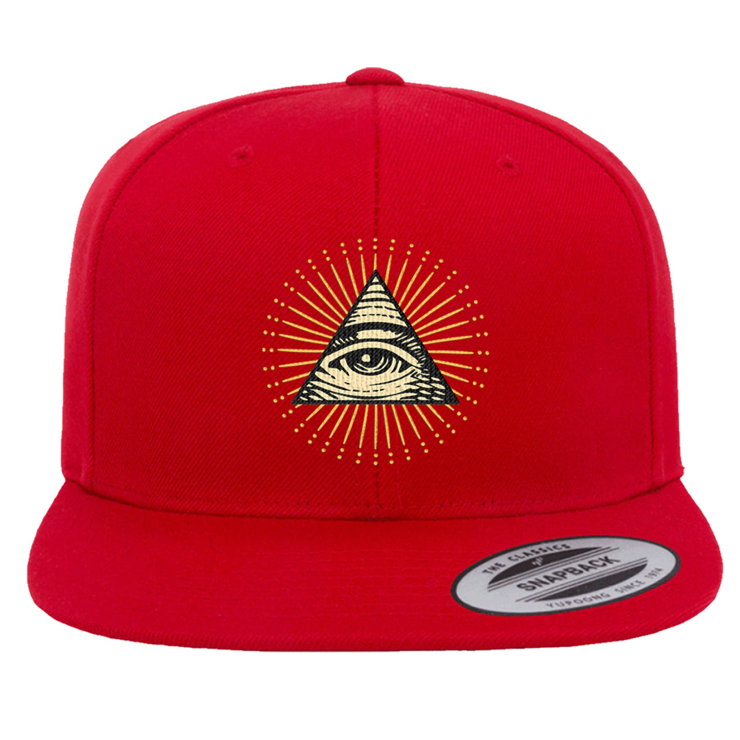 Sofvi 1s Snapback Hat | All Seeing Eye, Red