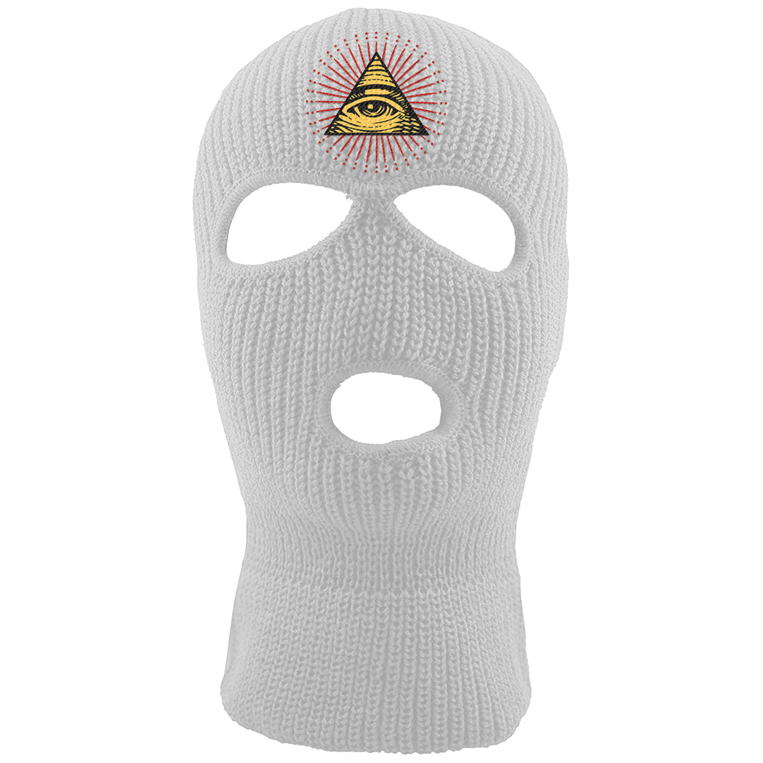 Sofvi 1s Ski Mask | All Seeing Eye, White