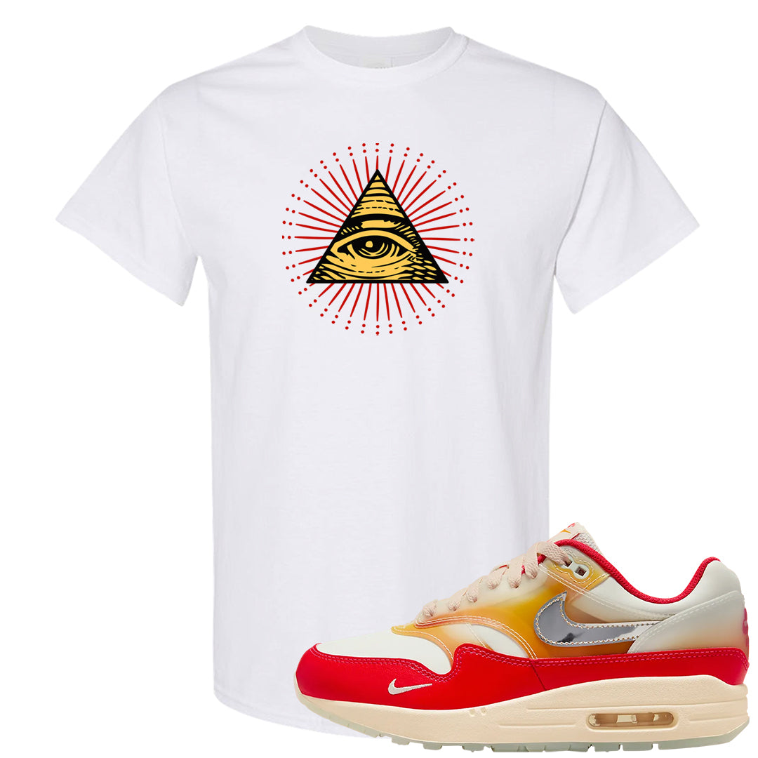 Sofvi 1s T Shirt | All Seeing Eye, White