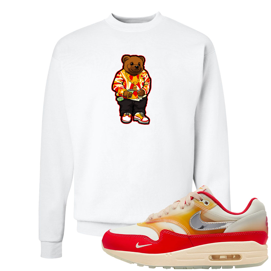 Sofvi 1s Crewneck Sweatshirt | Sweater Bear, White