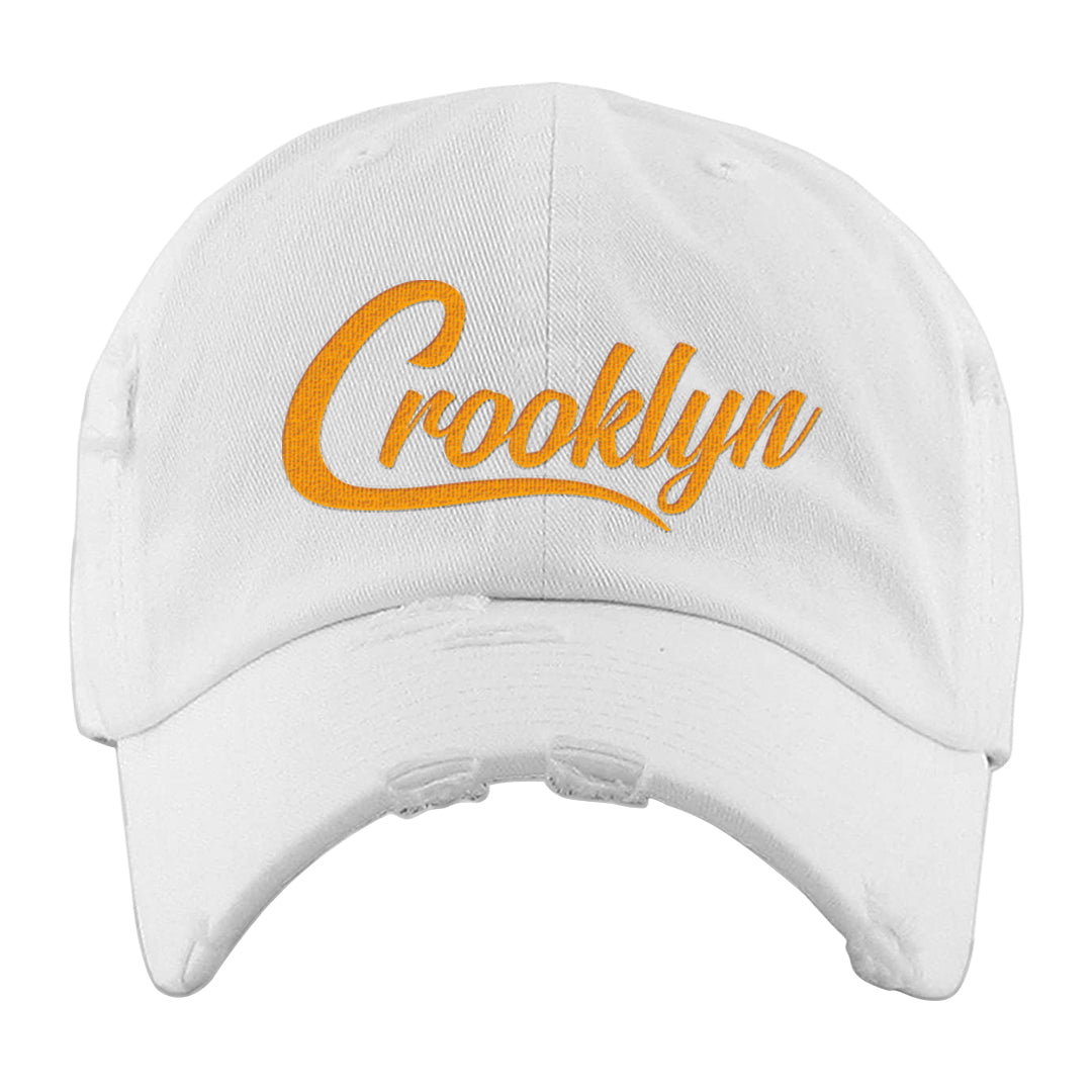Sofvi 1s Distressed Dad Hat | Crooklyn, White