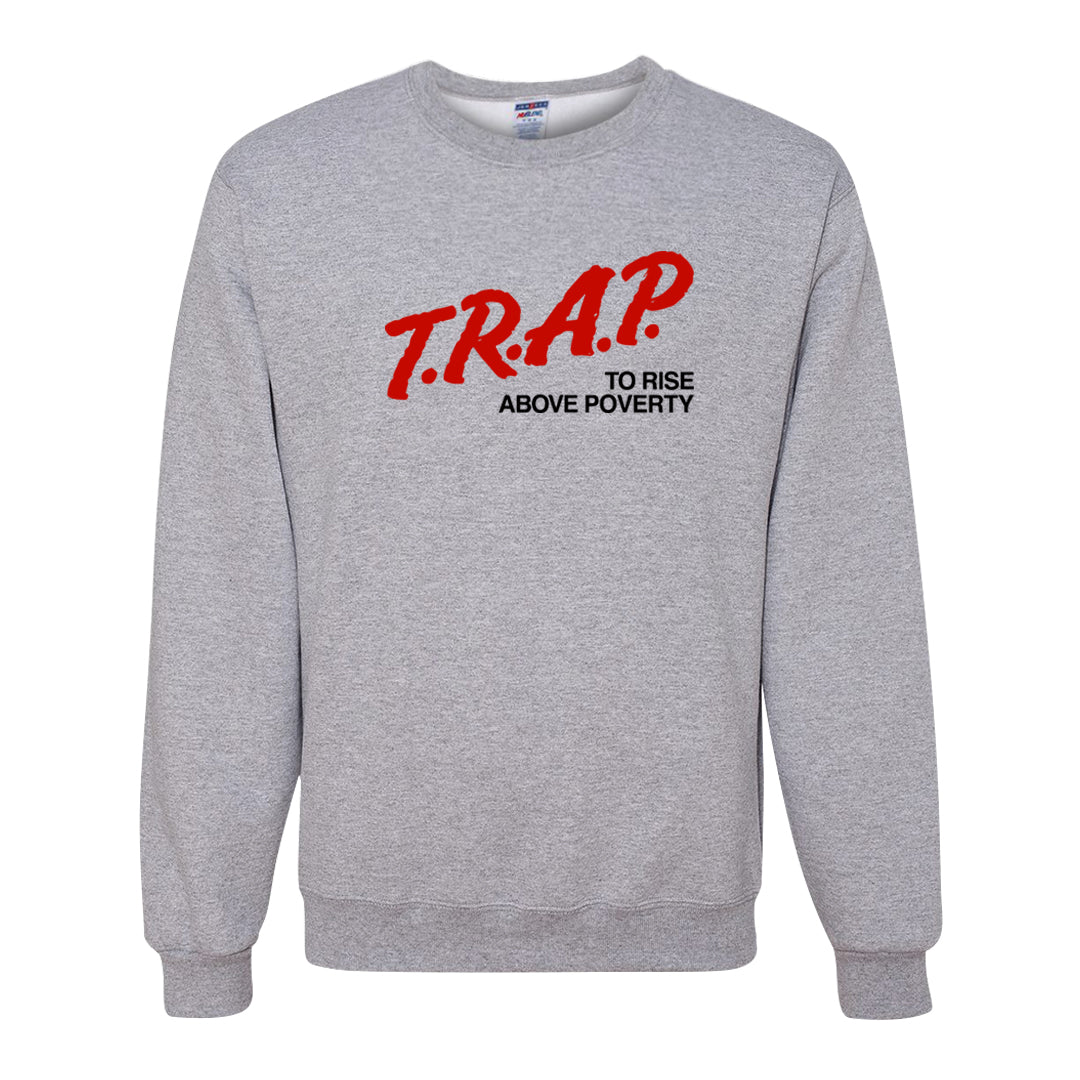Sofvi 1s Crewneck Sweatshirt | Trap To Rise Above Poverty, Ash
