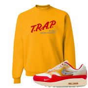 Sofvi 1s Crewneck Sweatshirt | Trap To Rise Above Poverty, Gold