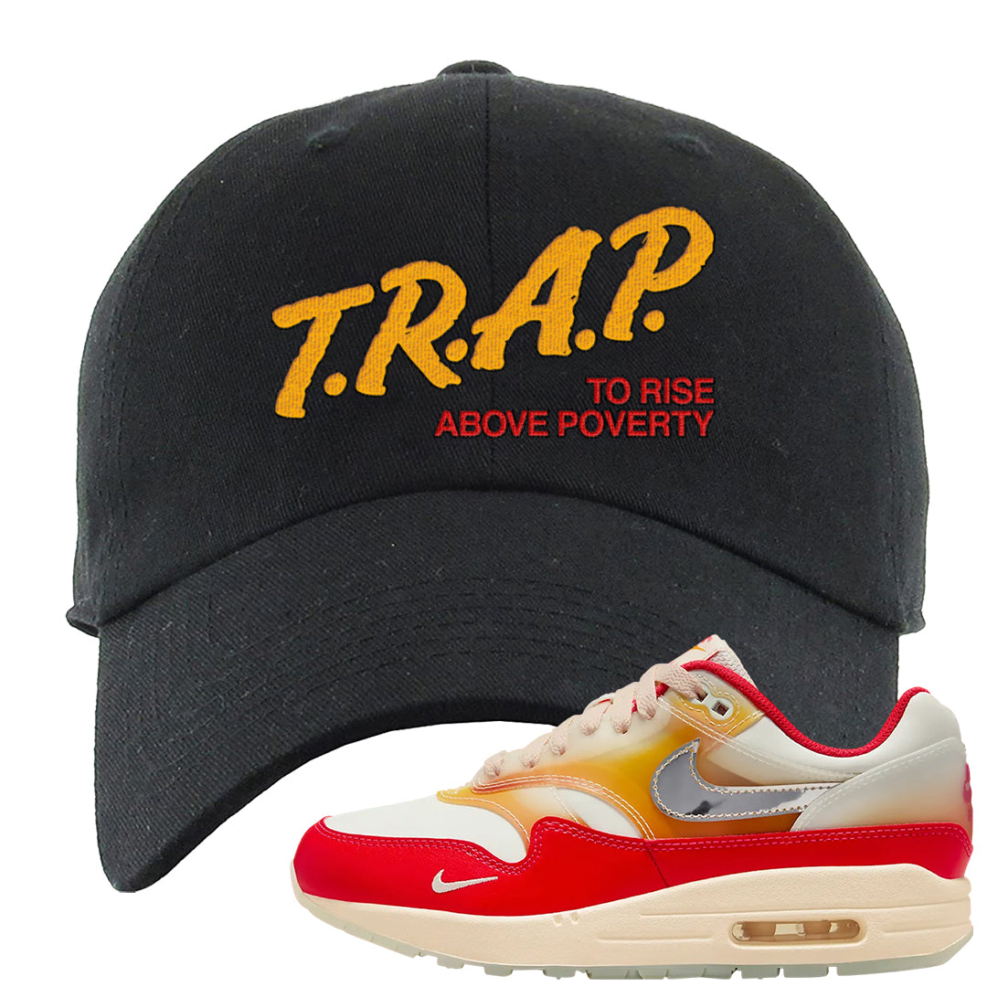 Sofvi 1s Dad Hat | Trap To Rise Above Poverty, Black